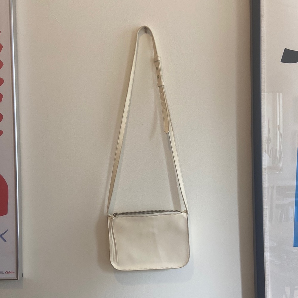 Madewell Crossbody Cream Leather Bag